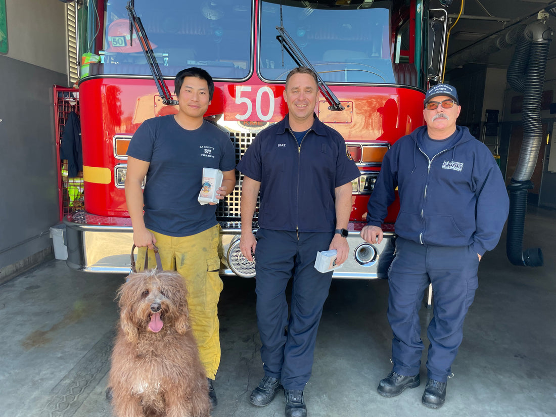 Milo with local FireHouse